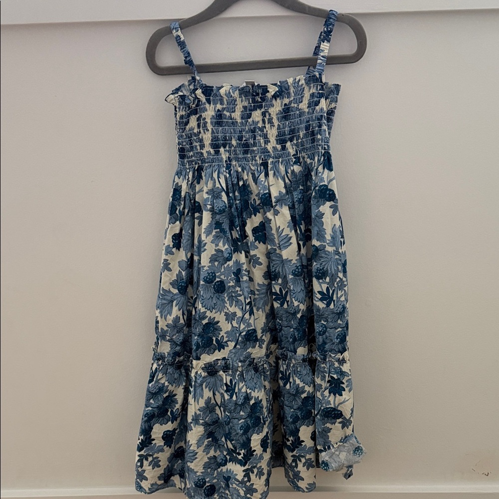 Cara Cara Blue Floral Kids Dress